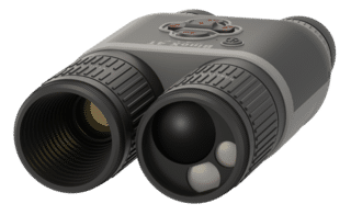 The ATN BinoX 4T 1-10x thermal binocular features a built in 1000 yard laser rangefinder and internal rechargeable battery.